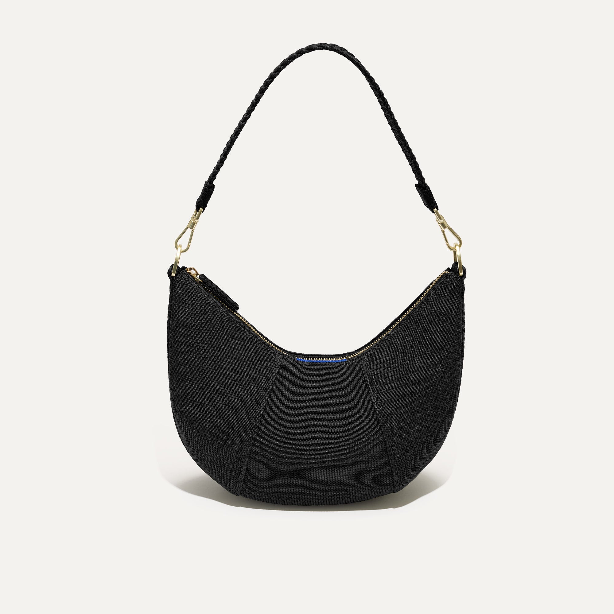 The Crescent Bag - Stylish Black Licorice Crossbody Purse for Women | Fashionable Shoulder Bag for Daily Use, Travel & Night Out