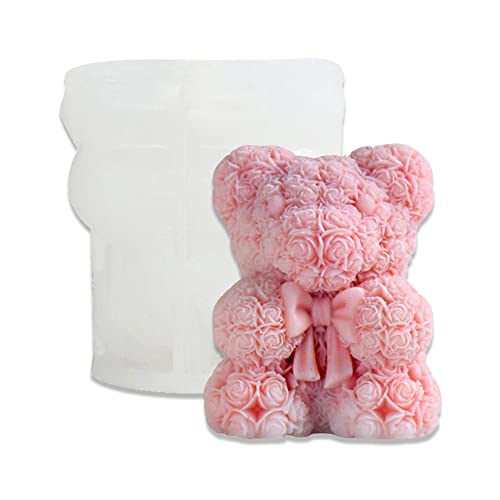 Rose Bear with Bowtie