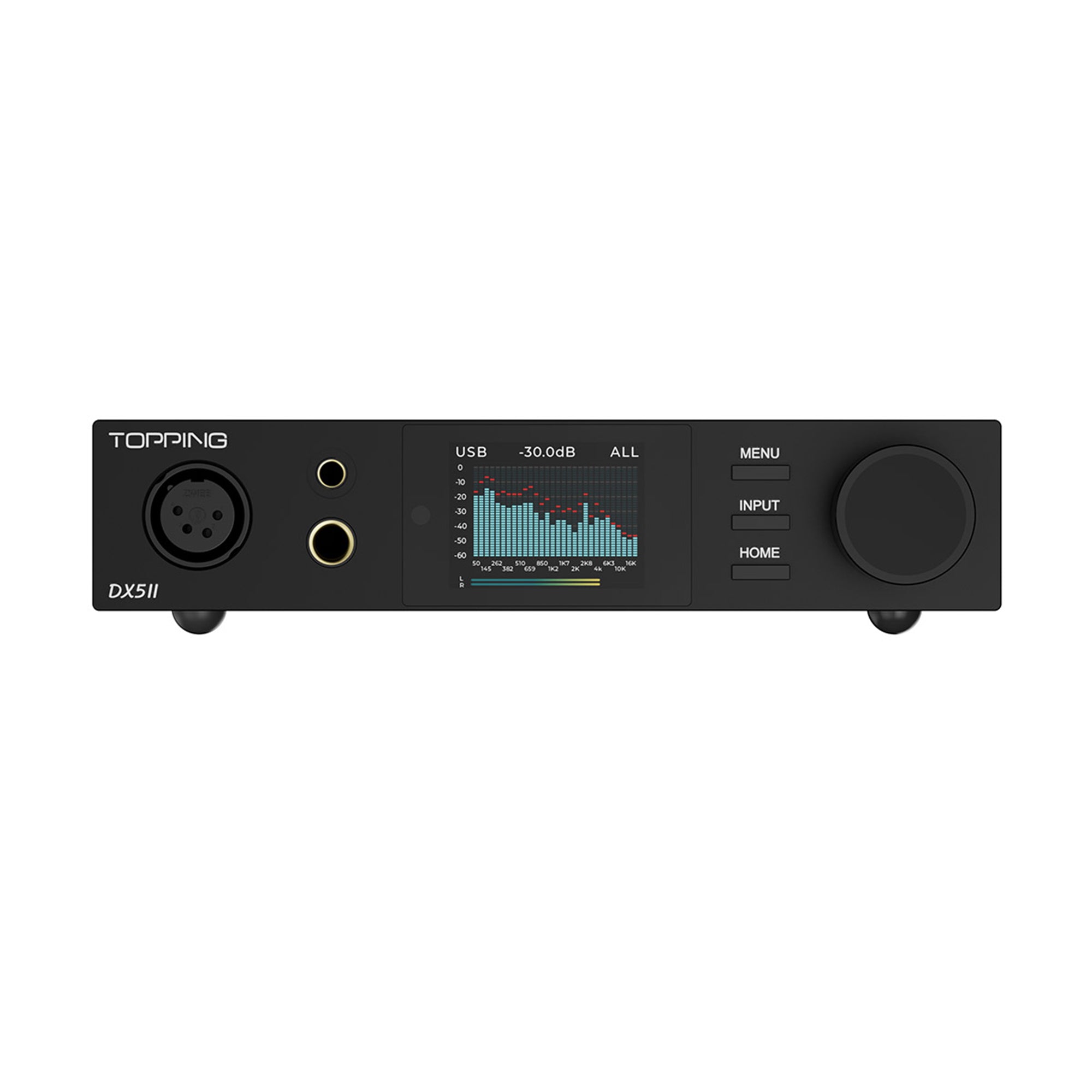 Topping DX5 II High-Resolution DAC & Headphone Amplifier - Audiophile Grade Digital-to-Analog Converter for Home Audio, Studio Monitoring, and Gaming Setup