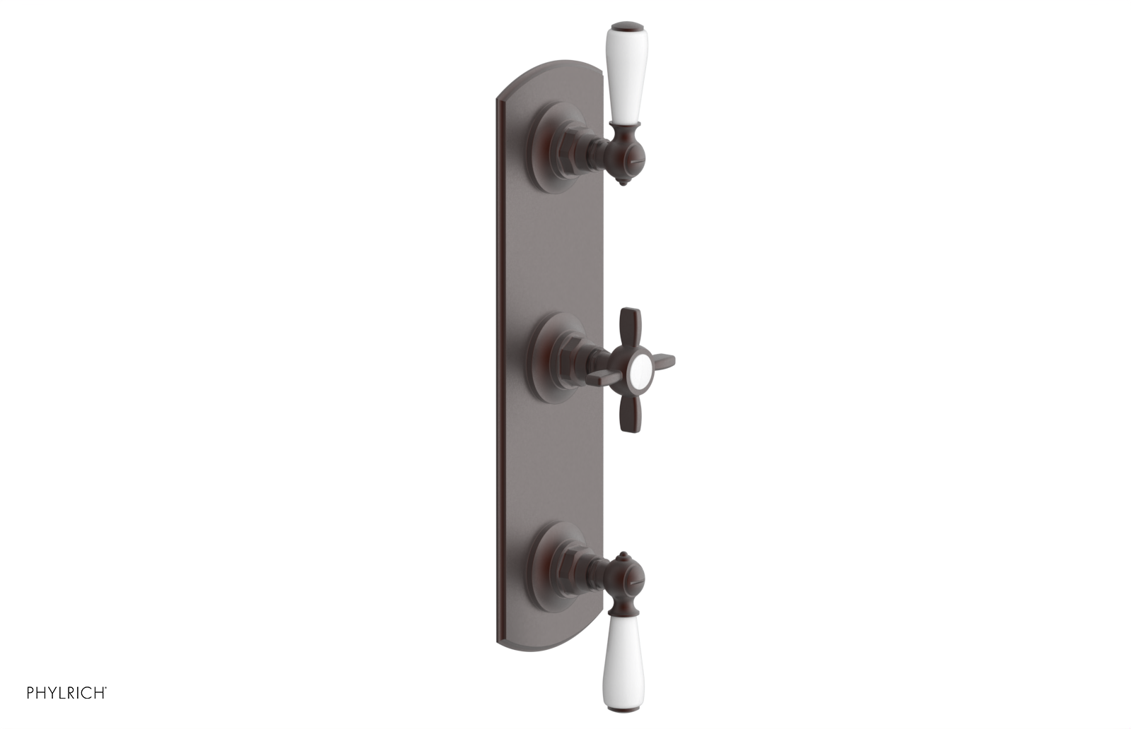 Jamestown Thermostatic Shower Valve with Dual Volume Control - White Accents (Model 4-740) | Perfect for Modern Bathroom Renovations & Spa-Like Shower Experiences