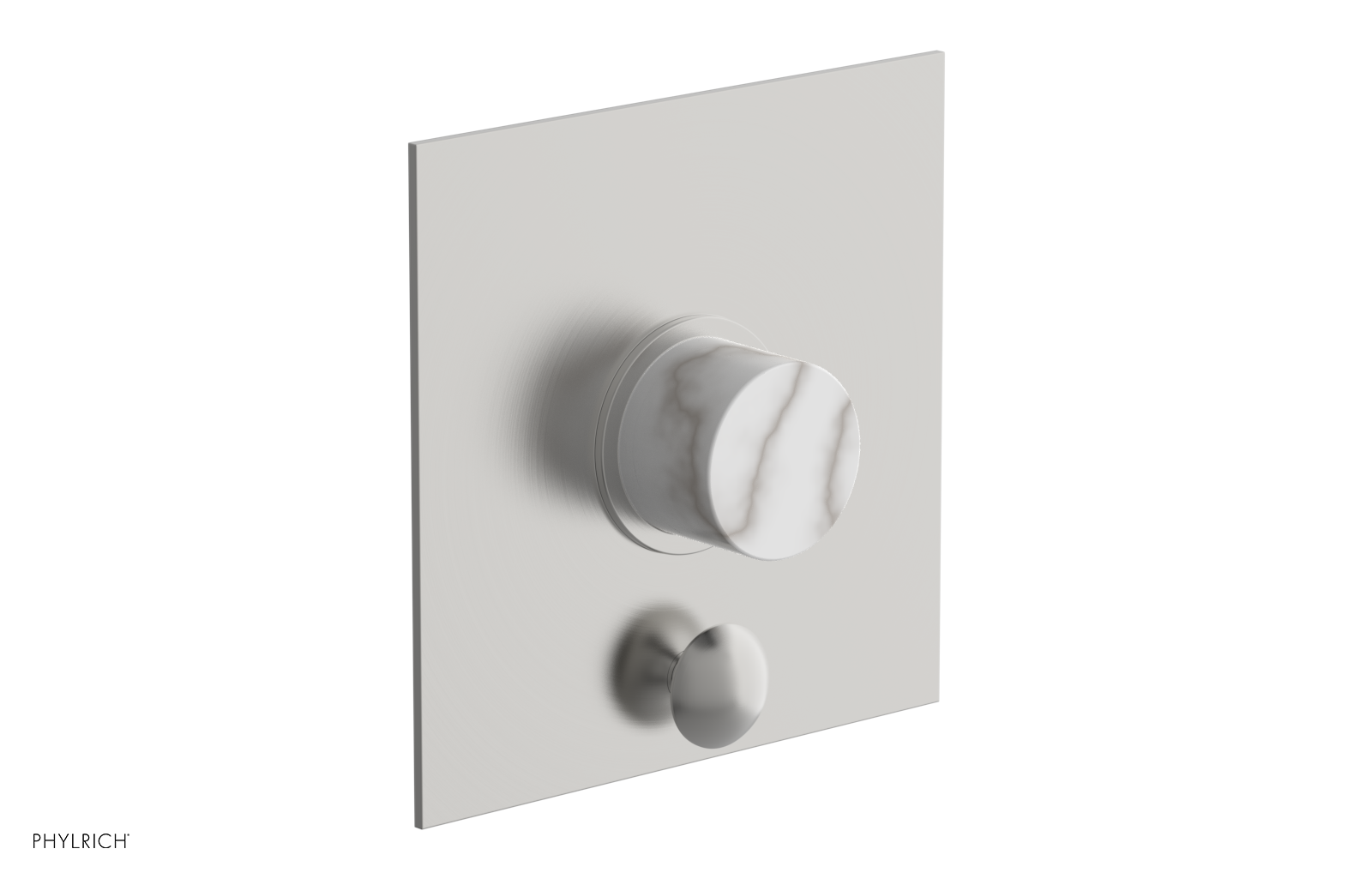 Premium BASIC II Pressure Balance Shower Plate with Diverter & Handle Trim Set - 4 Inch Chrome Finish for Bathroom Renovation | Perfect for Modern Home & Spa Experience