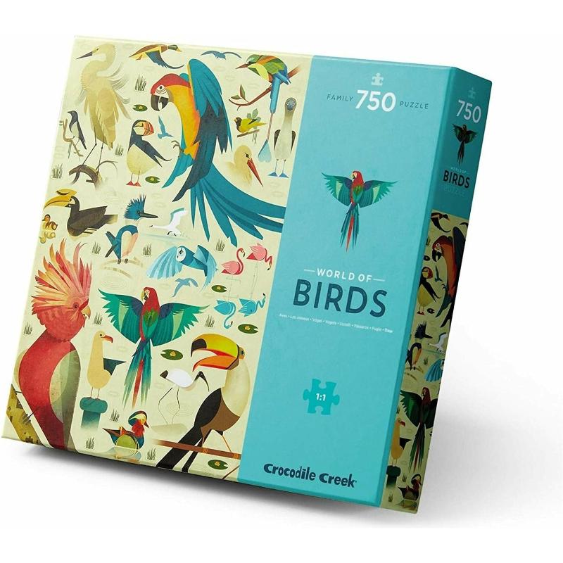 World of Birds 750 Piece Jigsaw Puzzle - Beautiful Avian Wildlife Scene for Adults & Teens - Perfect for Family Game Night & Relaxation