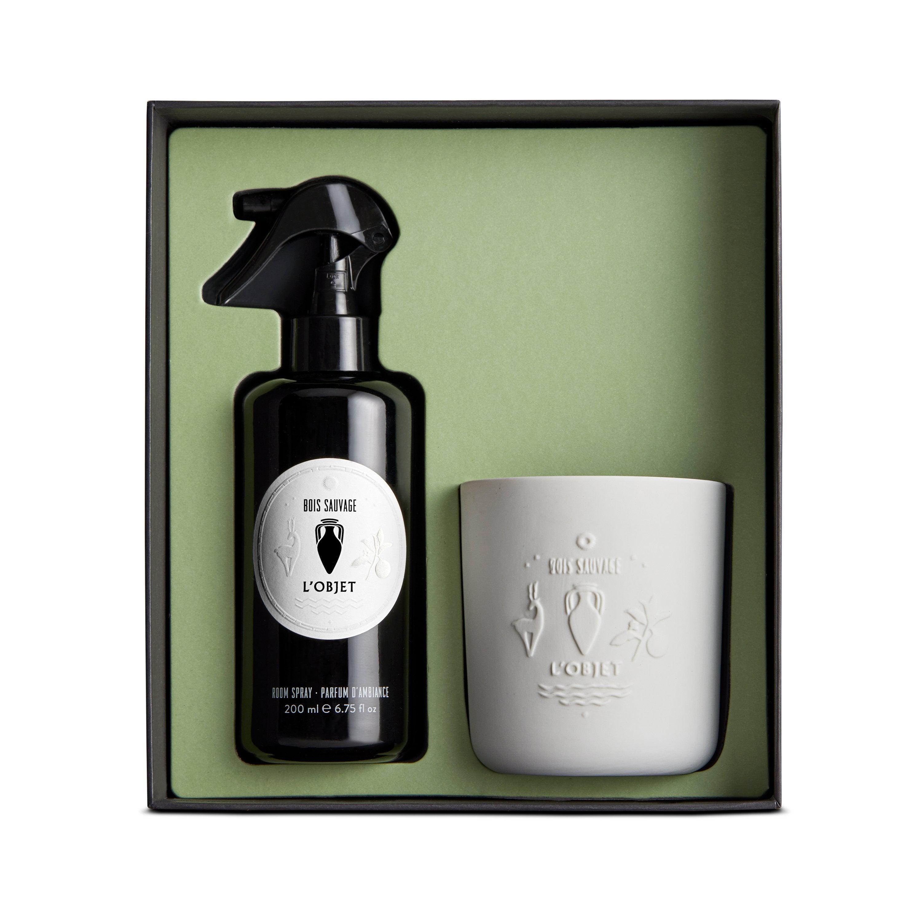 Bois Sauvage Room Spray & Candle Gift Set - Natural Aromatherapy for Home, Bedroom & Office - Perfect for Relaxation, Stress Relief & Mood Enhancement