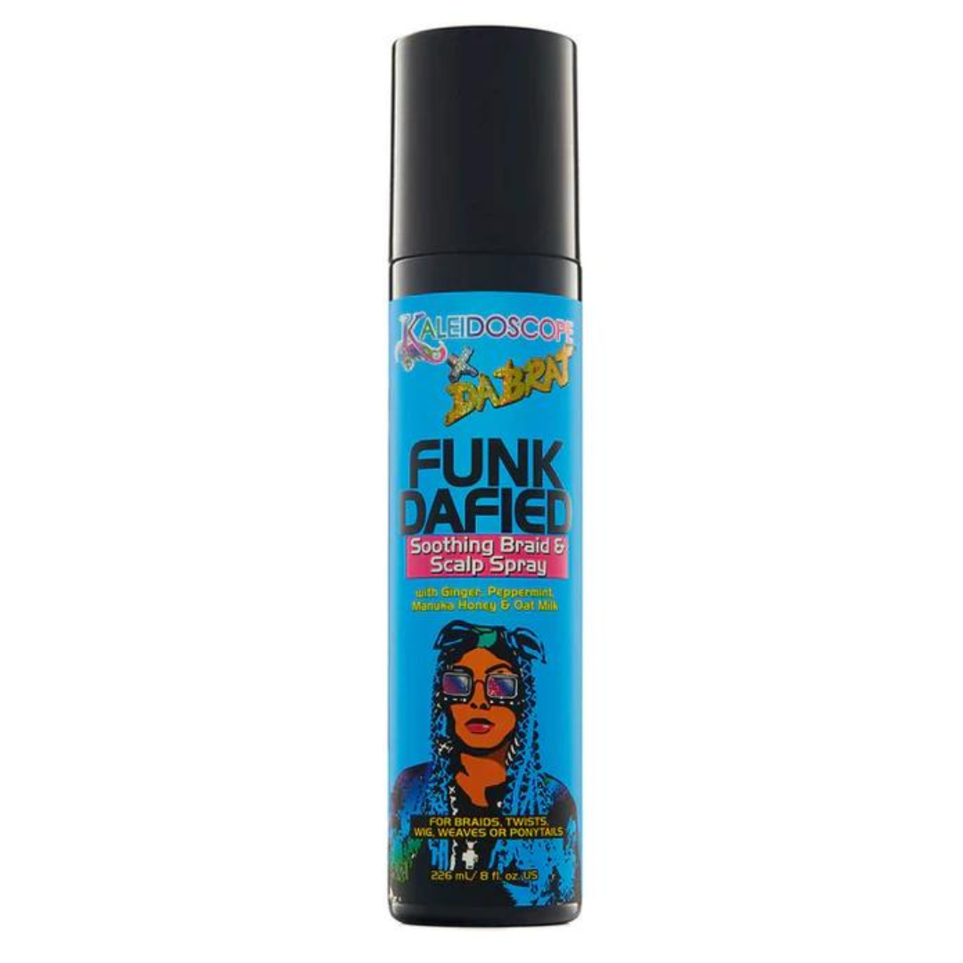 Kaleidoscope x Dabrat Funkdaified Soothing Hair & Scalp Spray 8oz - Hydrating & Nourishing Treatment for Dry, Itchy Scalp - Perfect for Daily Use & Post-Hair Color Care