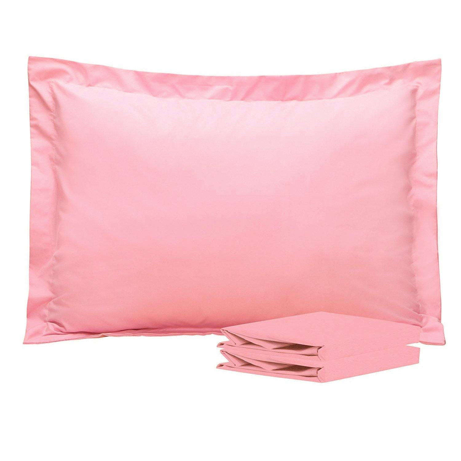 2 Pack 100% Soft Microfiber Pillow Shams - Hypoallergenic & Breathable Bedding Set by NTBAY® | Perfect for Bedroom, Guest Room & Hotel Decor