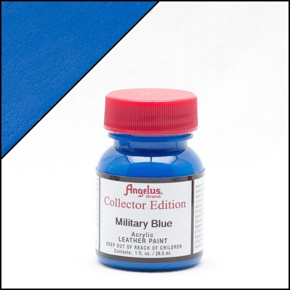 Angelus Military Blue Leather Paint - Premium Collectors Edition for Shoes, Jackets & Bags | Perfect for DIY Leather Crafting & Restoration Projects