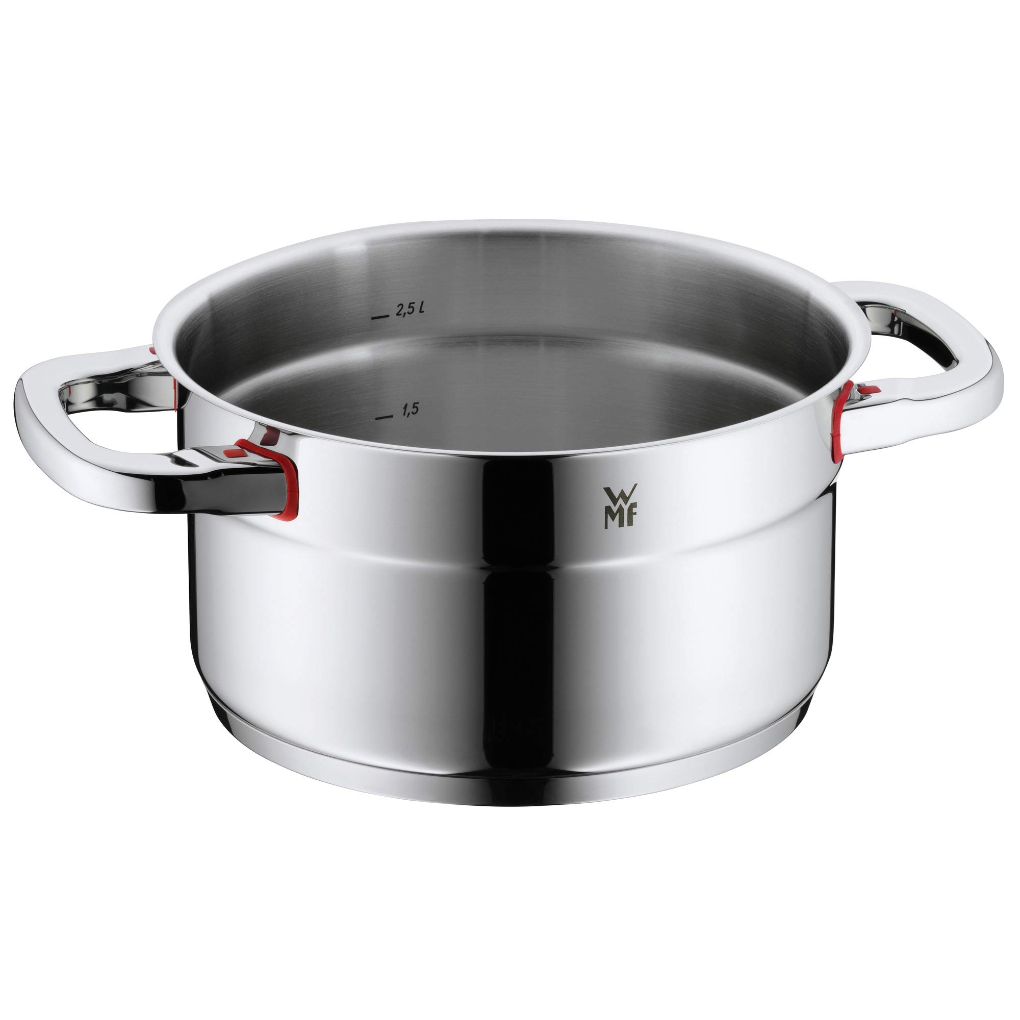 Premium WMF Cromargan Stainless Steel 20cm (3.3L) Casserole Pot with Lid - Induction Compatible, Dishwasher Safe & Stackable - Cool+ Technology for Even Heat Distribution - Perfect for Soups, Stews & Family Cooking