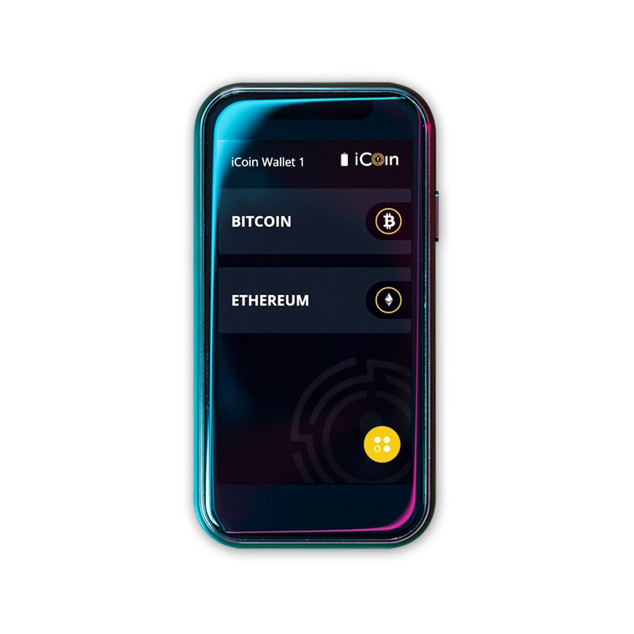 iCoin Hardware Cold Wallet - Secure Digital Crypto Wallet with LCD Touchscreen & Built-in Printer | Bitcoin & Ethereum Storage | Perfect for Crypto Investors & Offline Transactions