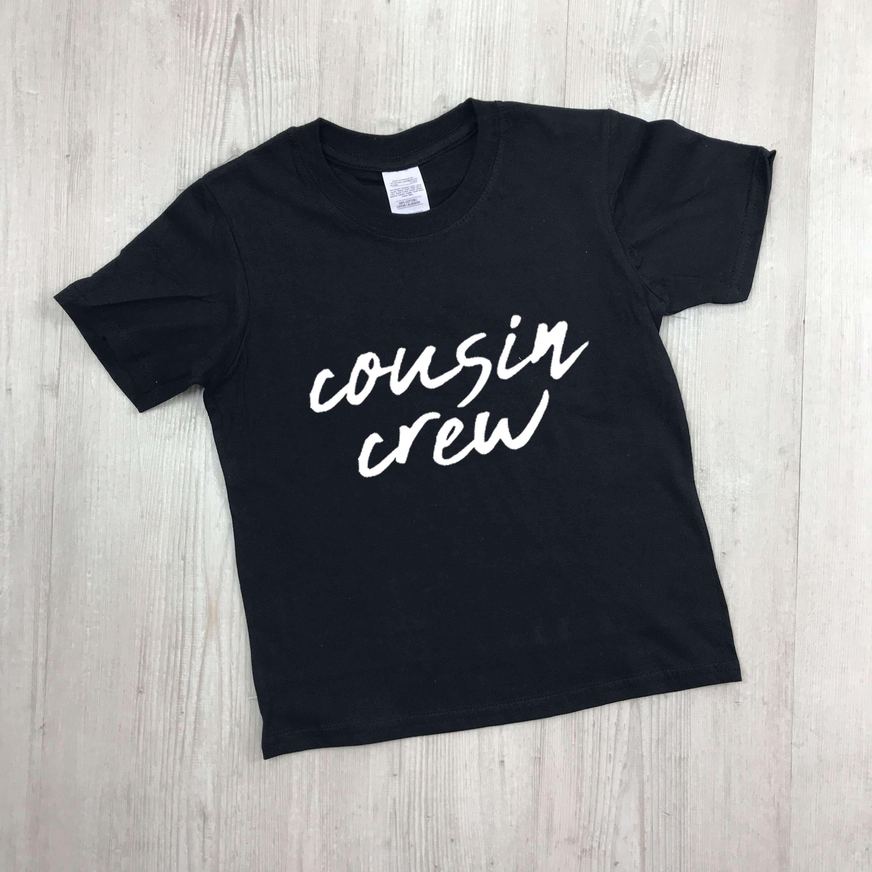 Cousin Crew Script Tees 00 (MRK X) - Trendy Graphic T-Shirts for Men & Women - Perfect for Casual Wear, Street Style & Matching Outfits