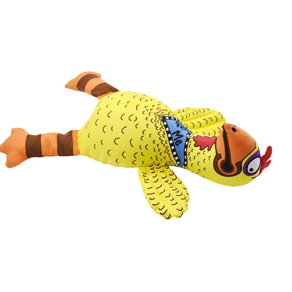 HUMMINGBIRD Plush Dog Toy with Squeaker - Funny Bite Me Rooster Design for Small & Medium Dogs - Perfect for Playtime, Training & Chewing Relief