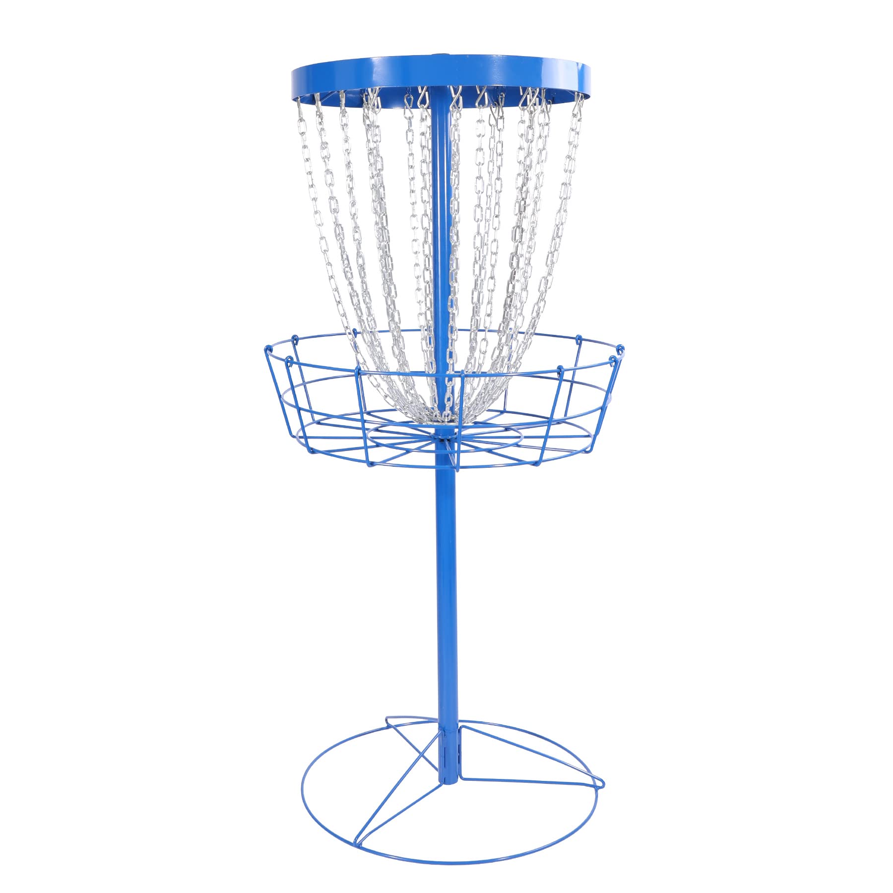 **Lineslife Portable Disc Golf Basket with 24 Galvanized Chains – Lightweight Frisbee Golf Target for Indoor & Outdoor Practice | Easy to Move & Assemble | Perfect for Backyard, Park, and Training Drills**