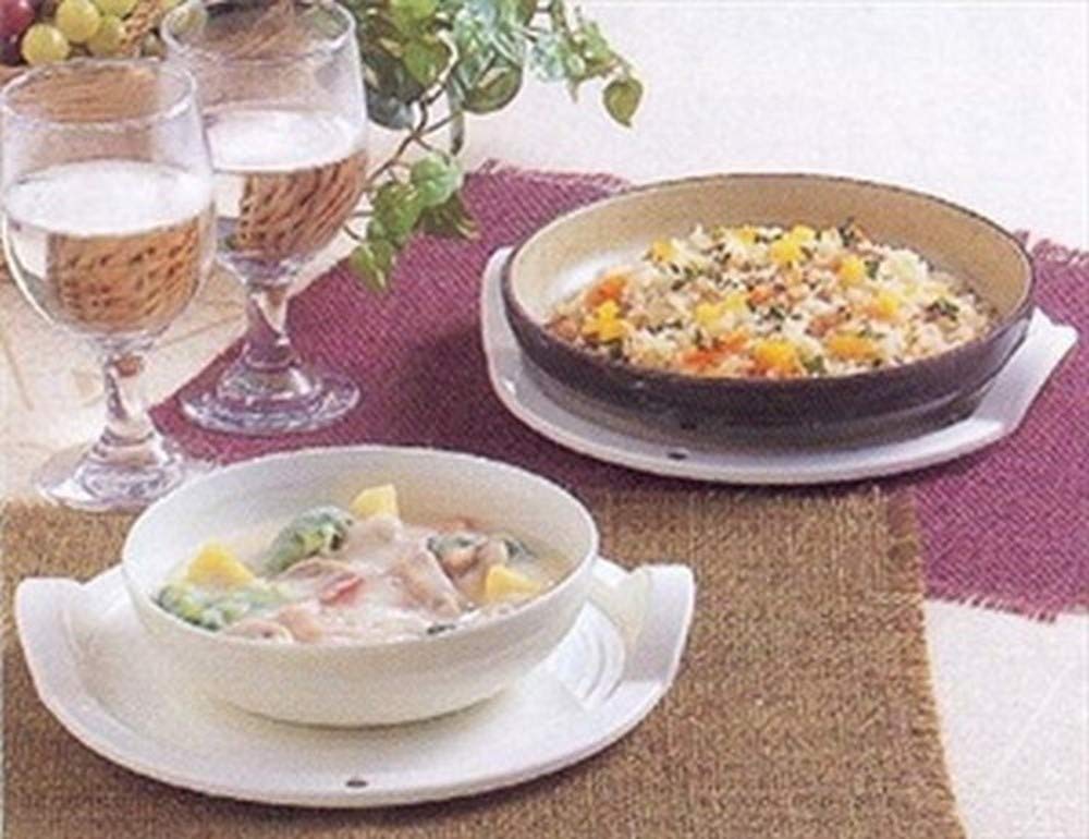 Japanese Microwave Dish Holder - Heat-Resistant Plate & Bowl Tray for Serving Hot Food - Made in Japan | Perfect for Microwave, Oven & Dining Table Use