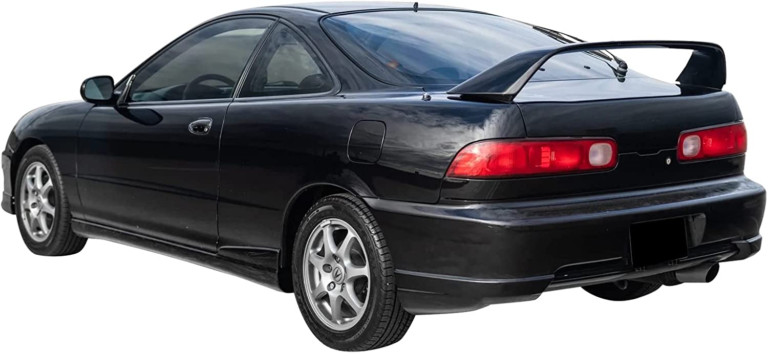 1998-2001 Acura Integra Hatchback Rear Bumper Lip - USDM Style PU Black Spoiler for Enhanced Aerodynamics & Sporty Look - Perfect for Car Enthusiasts & Street Racing Upgrades