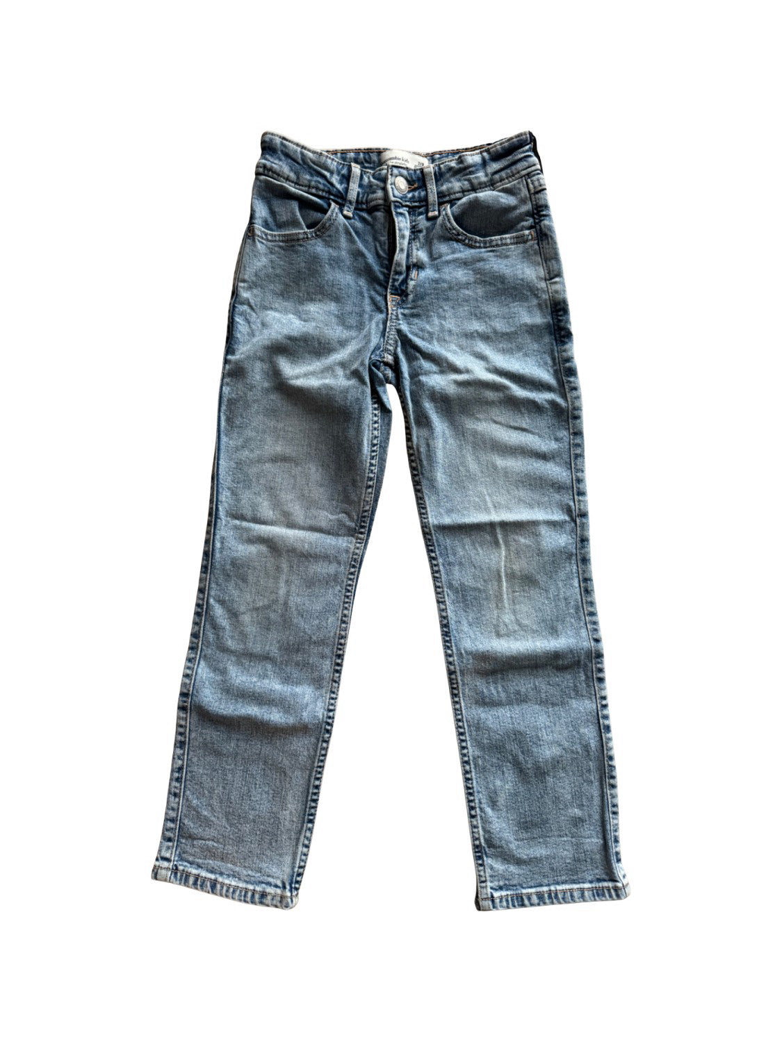 Abercrombie & Fitch Kids' Jeans for Boys & Girls - Size 7Y & 8Y | Comfortable Stretch Denim Pants for School & Play | Trendy Casual Outfits for Everyday Wear