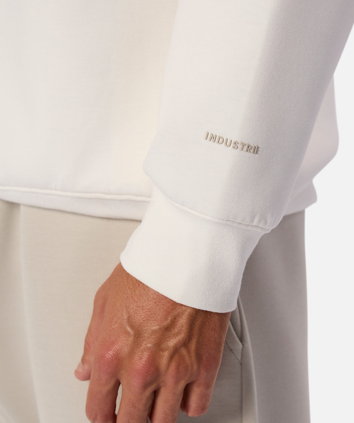 Premium Tech Del Sur Sweat - Polar White | Soft & Comfortable Pullover Hoodie for Men & Women | Perfect for Casual Wear, Gym, and Outdoor Activities