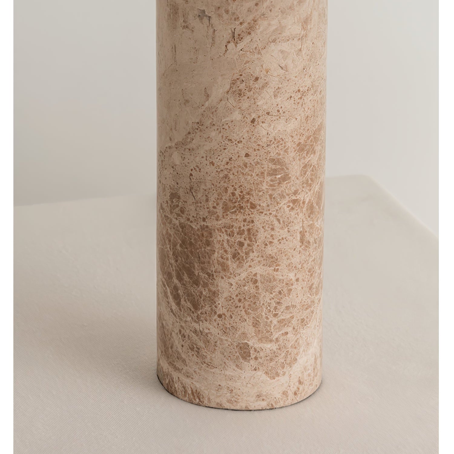 Alba Stone Table Lamp - Modern Handcrafted Natural Stone Lamp for Bedroom, Living Room & Office Decor - Dimmable LED Light for Cozy Ambiance