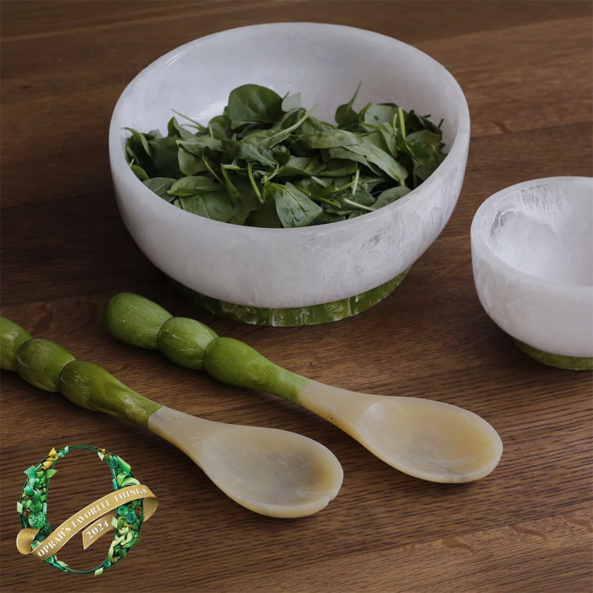 Beatriz Ball Resin Rio Bowl & Base Set - Elegant Serving Bowl for Fruits, Salads, and Party Snacks - Perfect for Entertaining and Home Decor