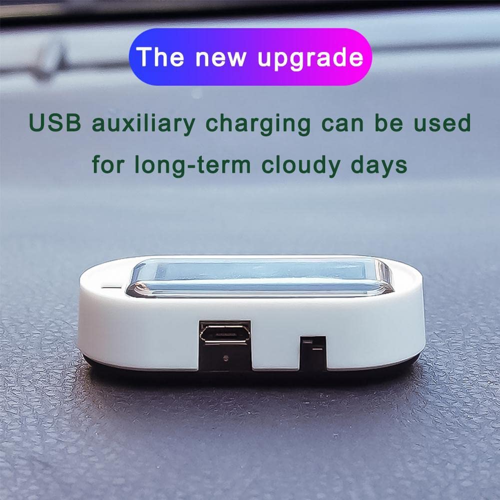 Solar Powered Car Alarm Light - Anti-Theft LED Flashing Security Light with USB Port | Dummy Warning Light for Vehicle Protection | Waterproof Strobe Light for Cars, Trucks & RVs | Perfect for Parking Lots, Driveways & Nighttime Security