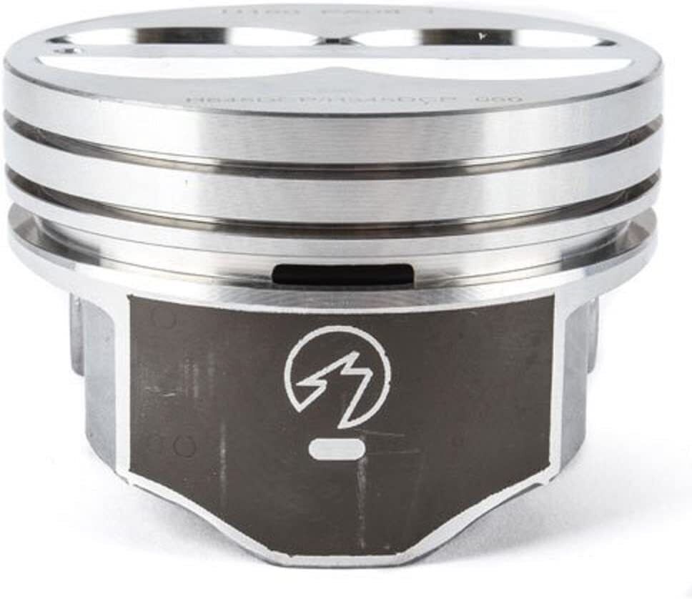 SPEED PRO Hypereutectic Flat Top 4VR Pistons with 8+ CAST Rings for Chevy SB 350 9.3:1 040 - High Performance Engine Upgrade for Racing & Street Performance