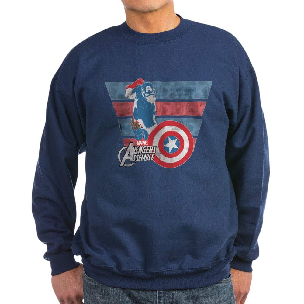Captain America Sweatshirt - Dark Marvel Superhero Pullover Hoodie | Men's & Women's Casual Wear for Fans, Cosplay, and Comic Con Events