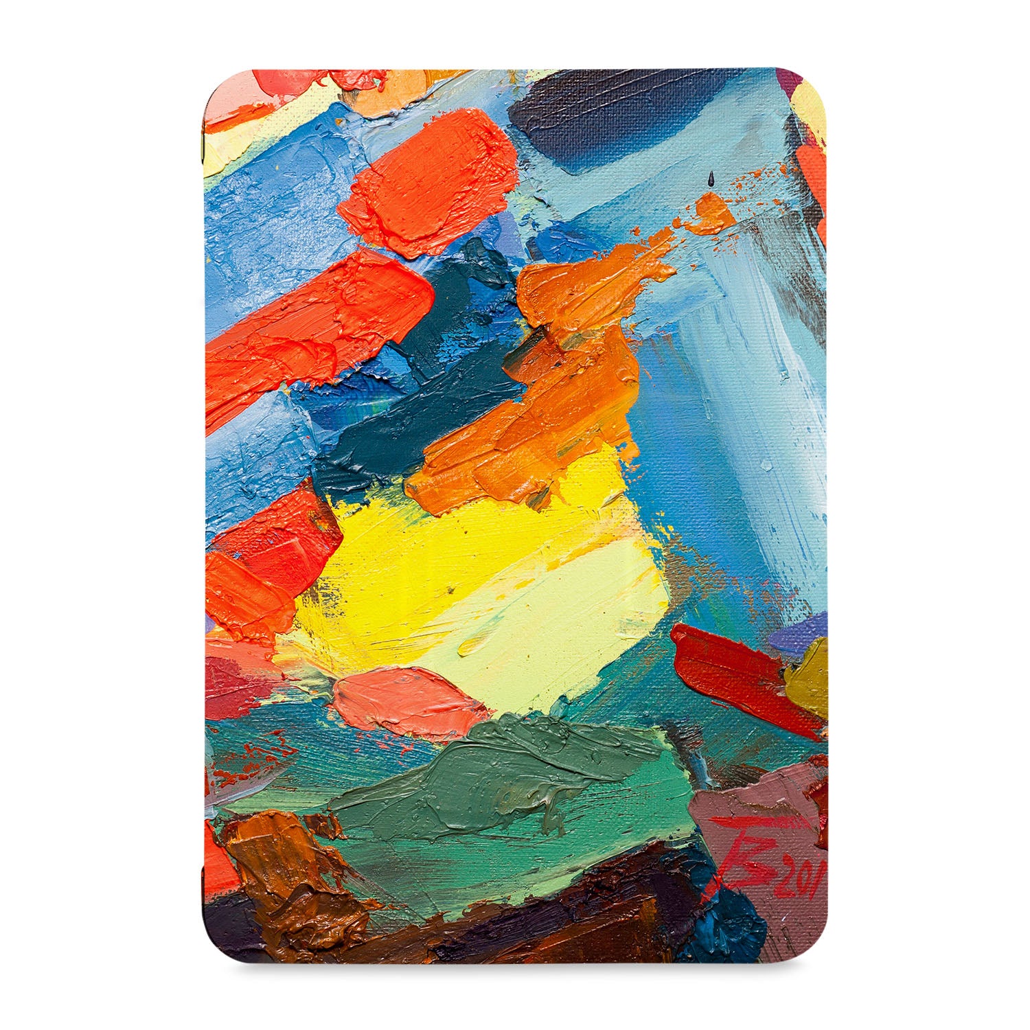 Samsung Tablet Case with Abstract Oil Painting Design - Protective Cover for Galaxy Tab A/S/E Series - Perfect for Work, Travel, and Home Use