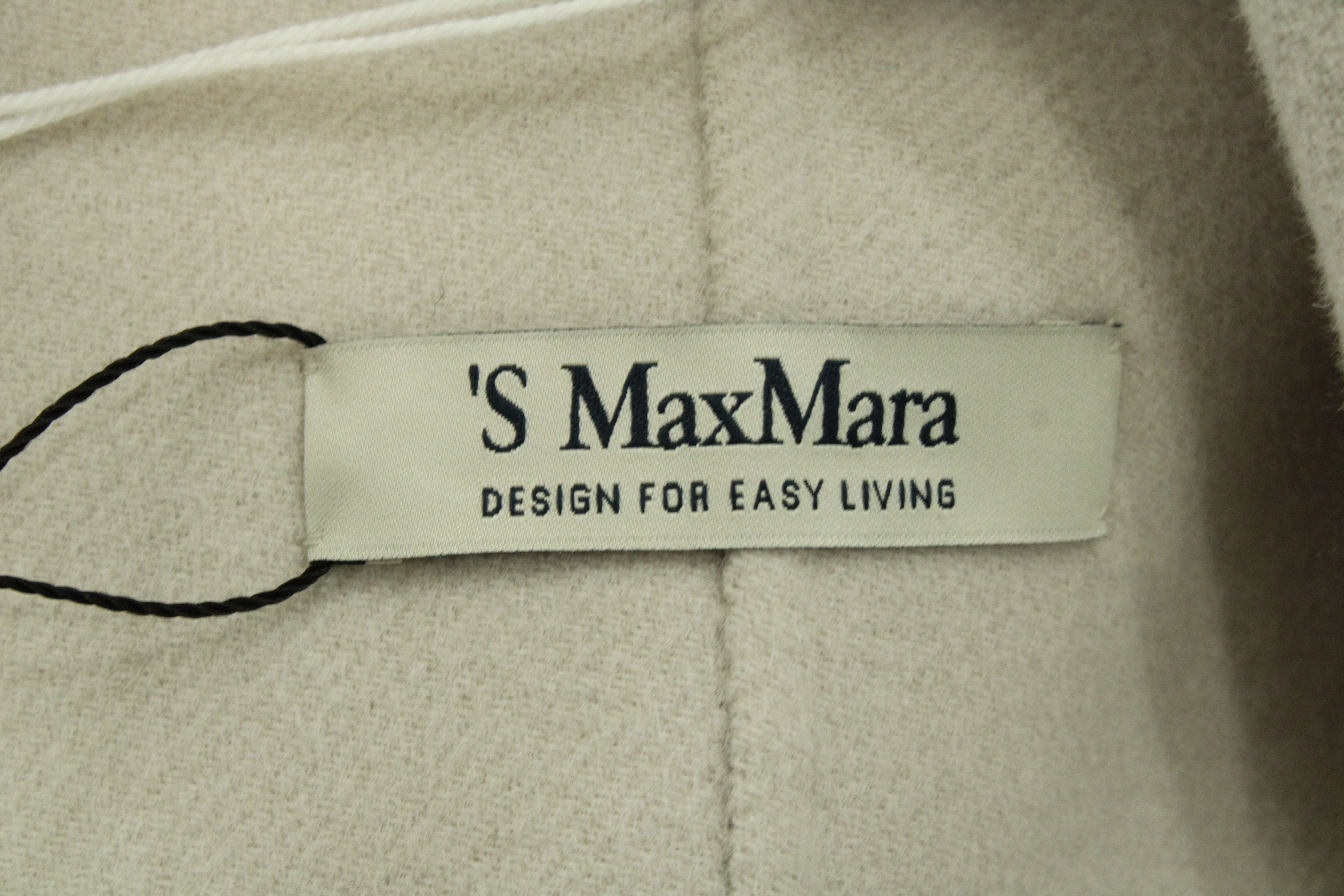Max Mara Dea Jacket - Women's White Wool Coat | Elegant Winter Outerwear for Office & Evening Events