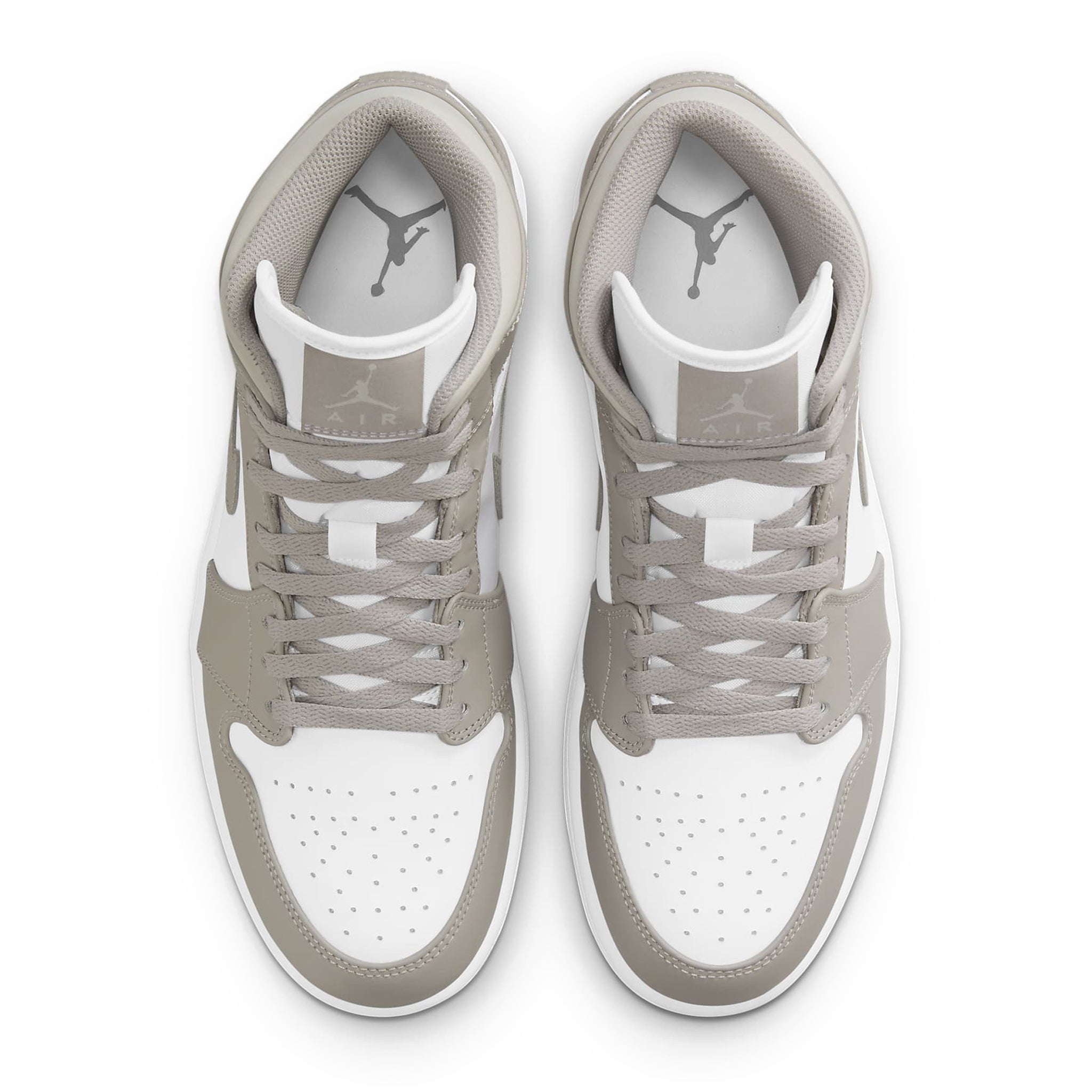 Air Jordan 1 Mid Linen Sneakers - Men's Basketball Shoes for Casual Wear & Street Style - Perfect for Everyday Fashion & Sports Activities