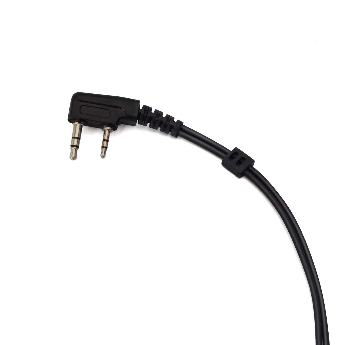 HYS Surveillance Acoustic Tube 2-Way Radio Earpiece with Medium Earmold - Compatible with Kenwood, Baofeng, Wouxun Walkie Talkies - Discreet Communication for Security, Event Staff & Outdoor Adventures