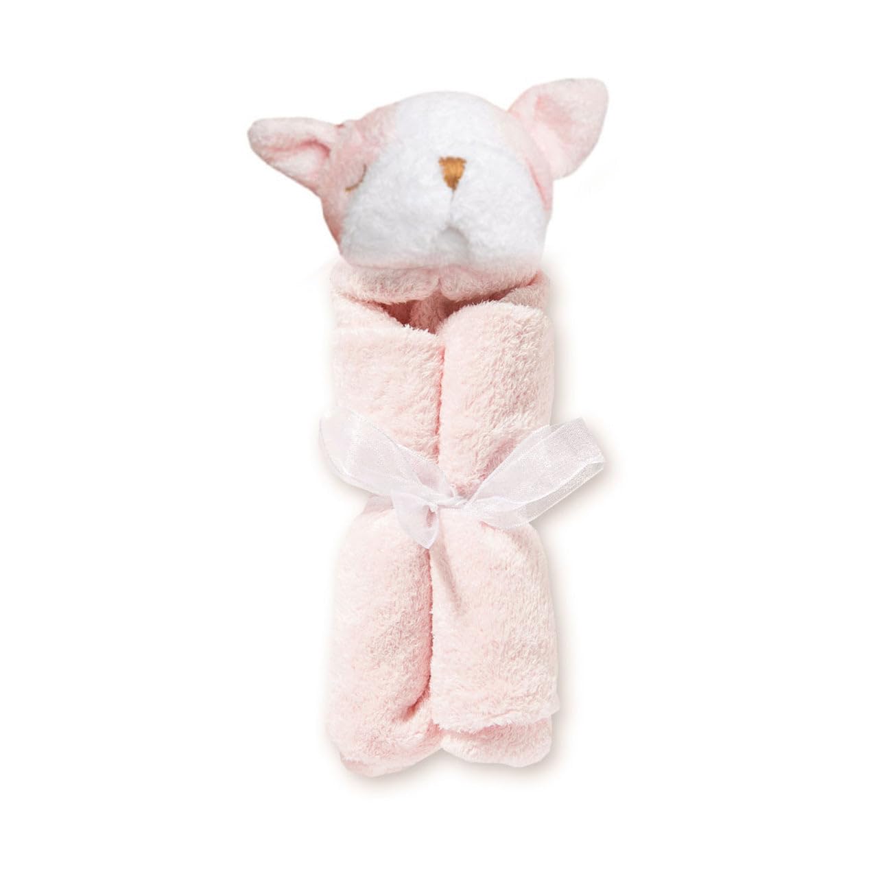 Angel Dear Blankie - Soft Pink Bulldog Baby Security Blanket for Toddlers | Comforting & Cuddly for Nap Time, Travel & Bedtime