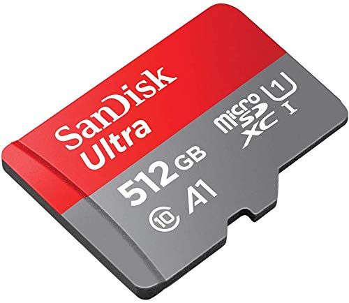 SanDisk 512GB Micro SDXC Ultra Class 10 UHS-1 Memory Card for Nintendo Switch OLED Model - High Speed Gaming Storage with SD/MicroSD Card Reader - Perfect for Switch Games, 4K Videos & Mobile Devices