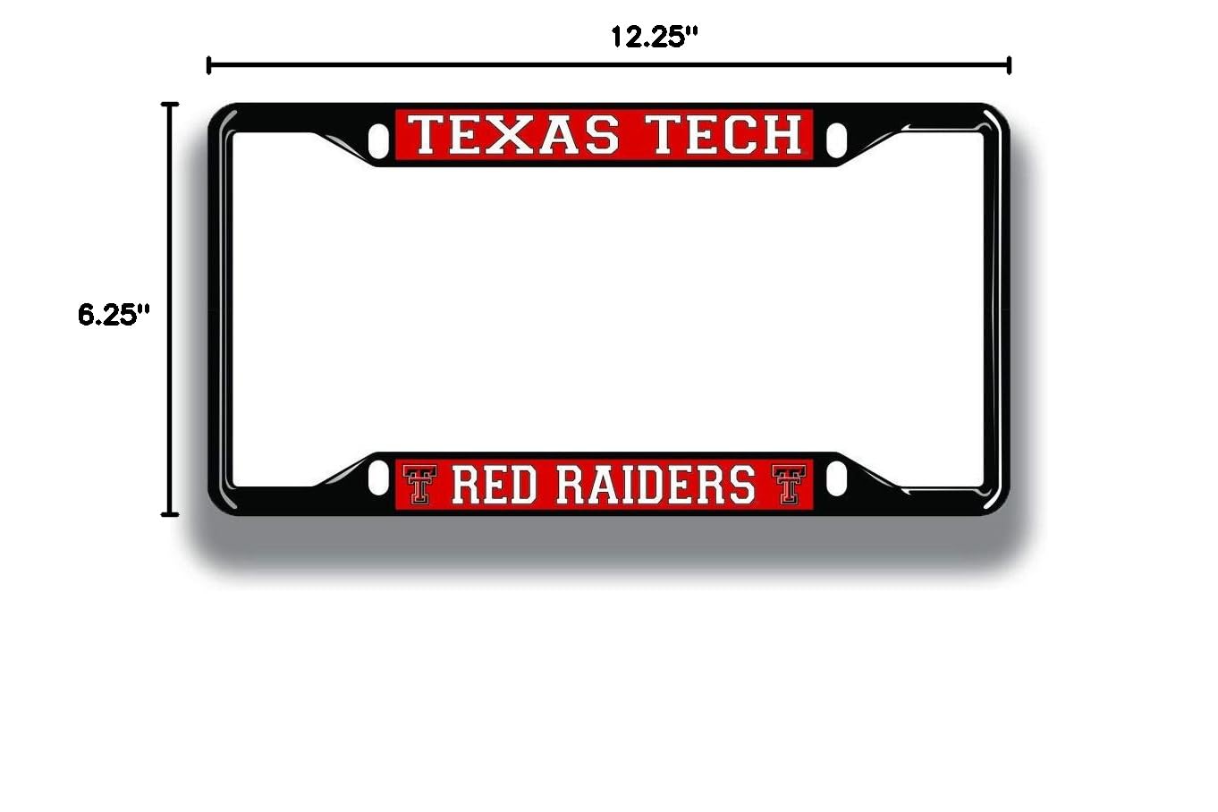 Official NCAA Licensed Black License Plate Frame - Durable & Stylish for Cars, Trucks & SUVs - Perfect for College Sports Fans & Alumni