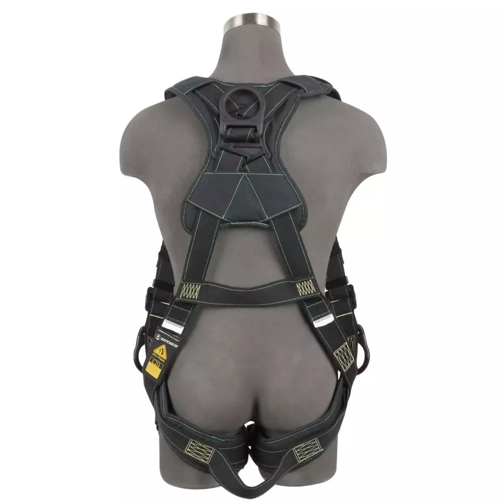 Arc Flash Full Body Harness with DE 3D, DE QC Chest, DE FD & DE QC Legs - Heavy Duty Safety Gear for Electrical Work & Industrial Fall Protection