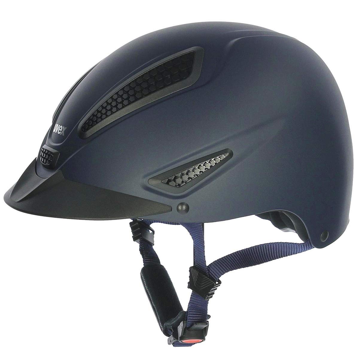 uvex perfexxion II Equestrian Helmet for Women & Men - Adjustable, Ventilated Riding Helmet in Blue, Size S-M - Perfect for Show Jumping, Dressage & Trail Riding