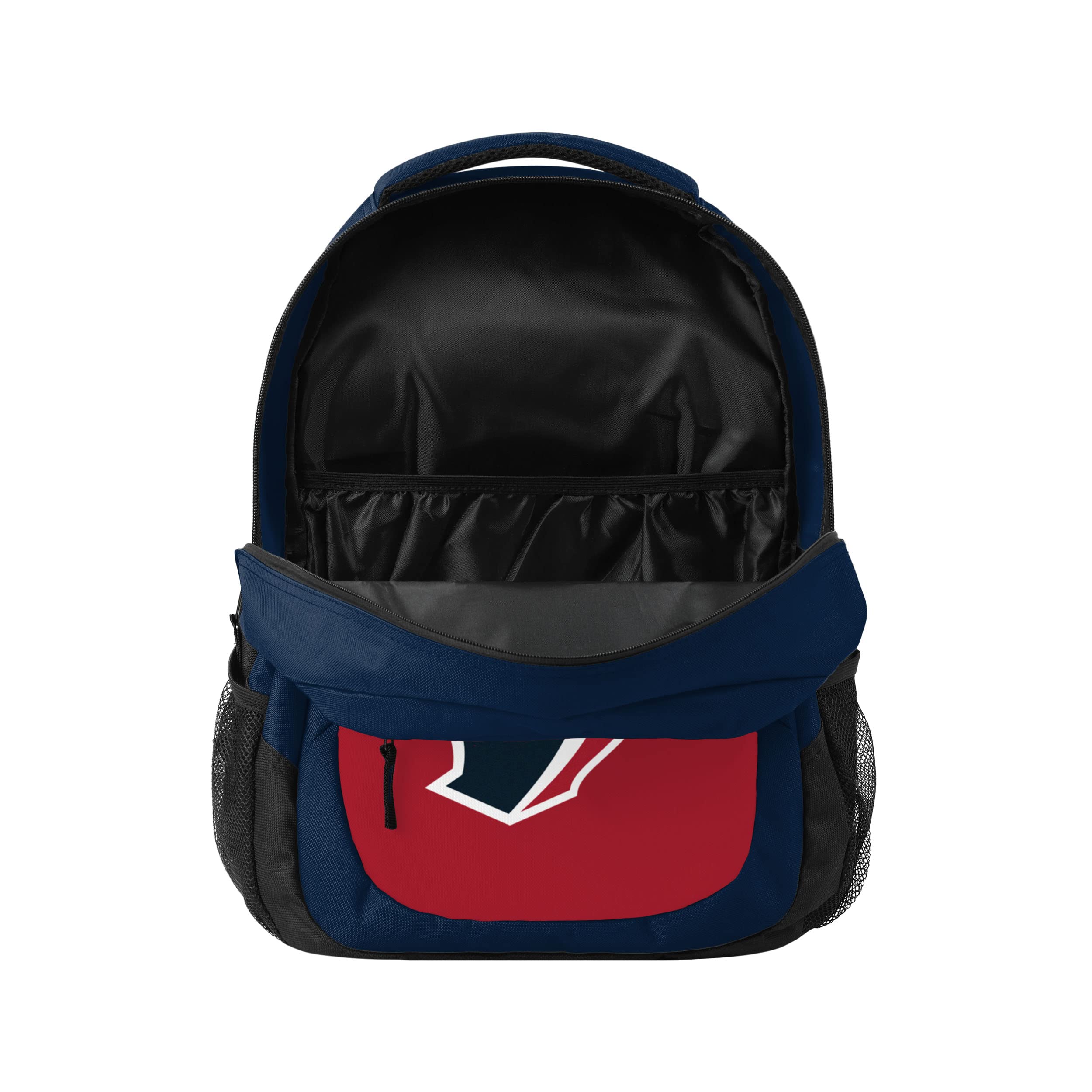 FOCO NFL Team Logo Action Backpack - Waterproof Durable School & Travel Backpack for Men & Women - Perfect for Sports, Gym, Hiking & Outdoor Activities
