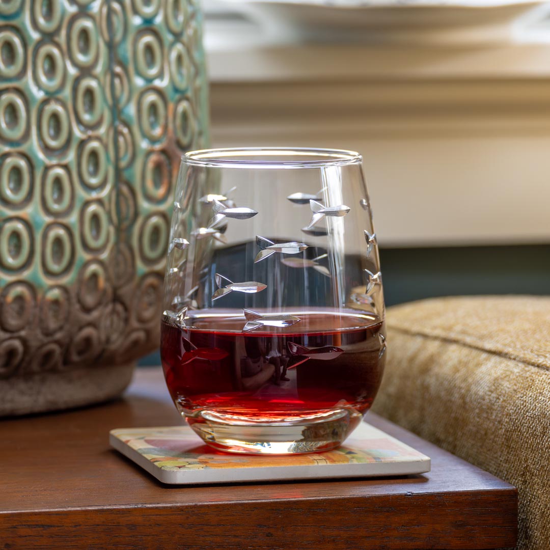 15oz Clear Stemless Wine Tumbler Glasses - 12 Pack Set | Perfect for Parties, Weddings & Home Entertaining