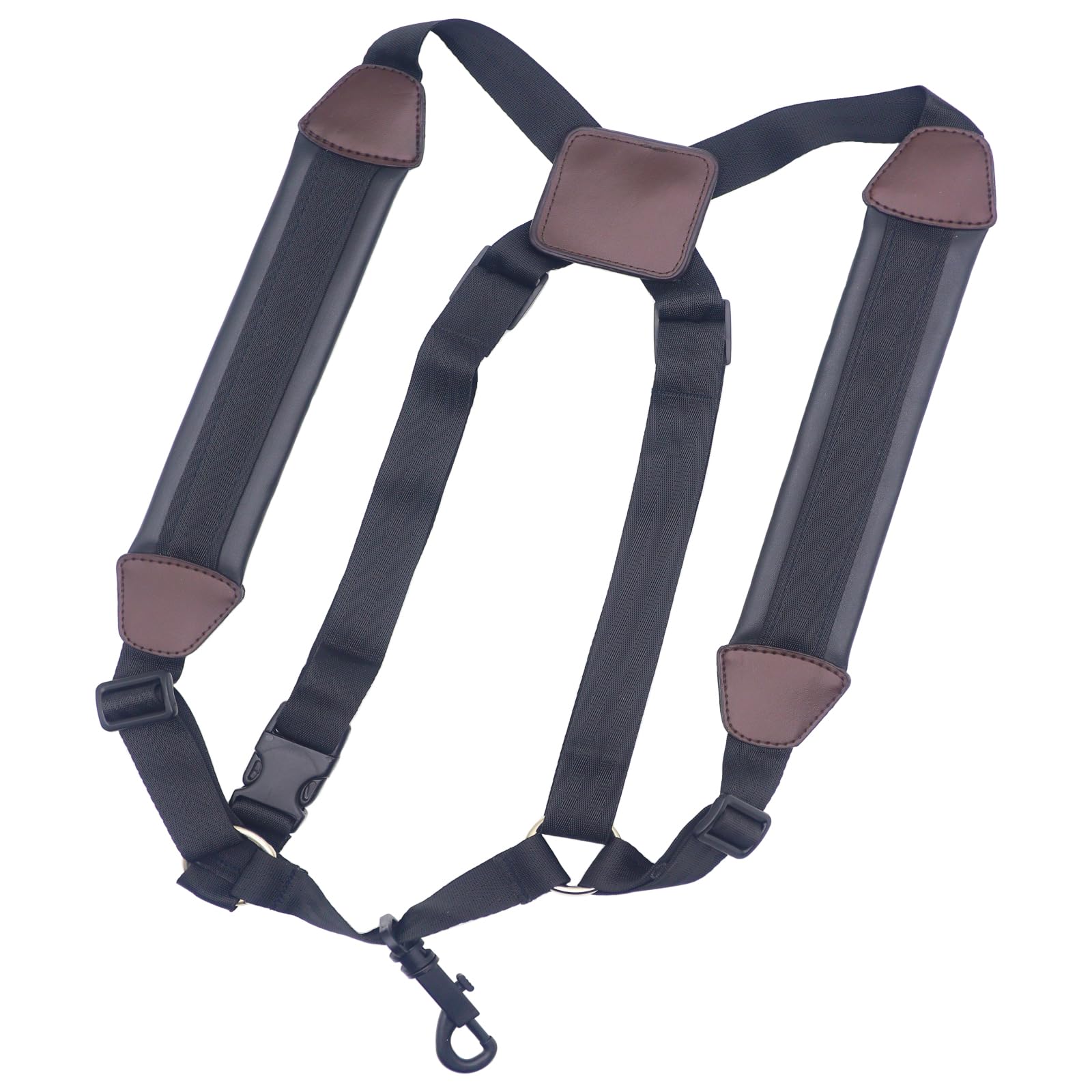 Premium Black Nylon Saxophone Strap - Adjustable Neck Strap for Alto, Baritone Sax & Clarinet | Comfortable Shoulder Support for Musicians | Perfect for Jazz Bands, School Performances & Practice Sessions
