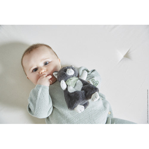 Soft Marshmallow Cat Baby Comforter - Plush Stuffed Animal Toy for Newborns & Toddlers - Perfect for Nursery, Crib, Stroller & Travel