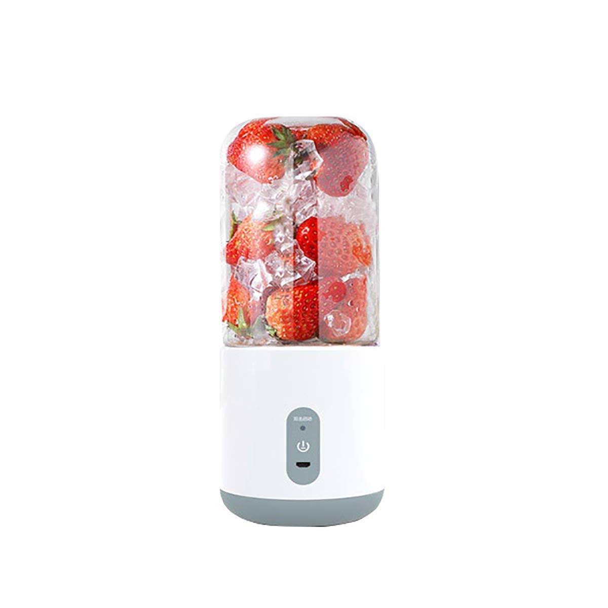 Portable Blender with USB Rechargeable Battery - 300ml Personal Smoothie Maker, 4-Blade Juicer for Juice, Shakes & Smoothies | Includes Free Travel Bottle | Perfect for Gym, Office & Outdoor Activities