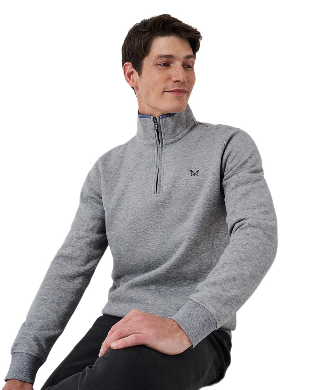 Men's Classic Half Zip Sweatshirt - Comfortable Crew Neck Pullover for Casual Wear | Perfect for Outdoor Activities, Work & Everyday Use
