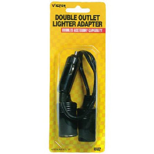 Victor 22-5-05102-8 Dual USB Car Lighter Adapter - Fast Charging for Smartphones & Devices - Perfect for Road Trips & Travel