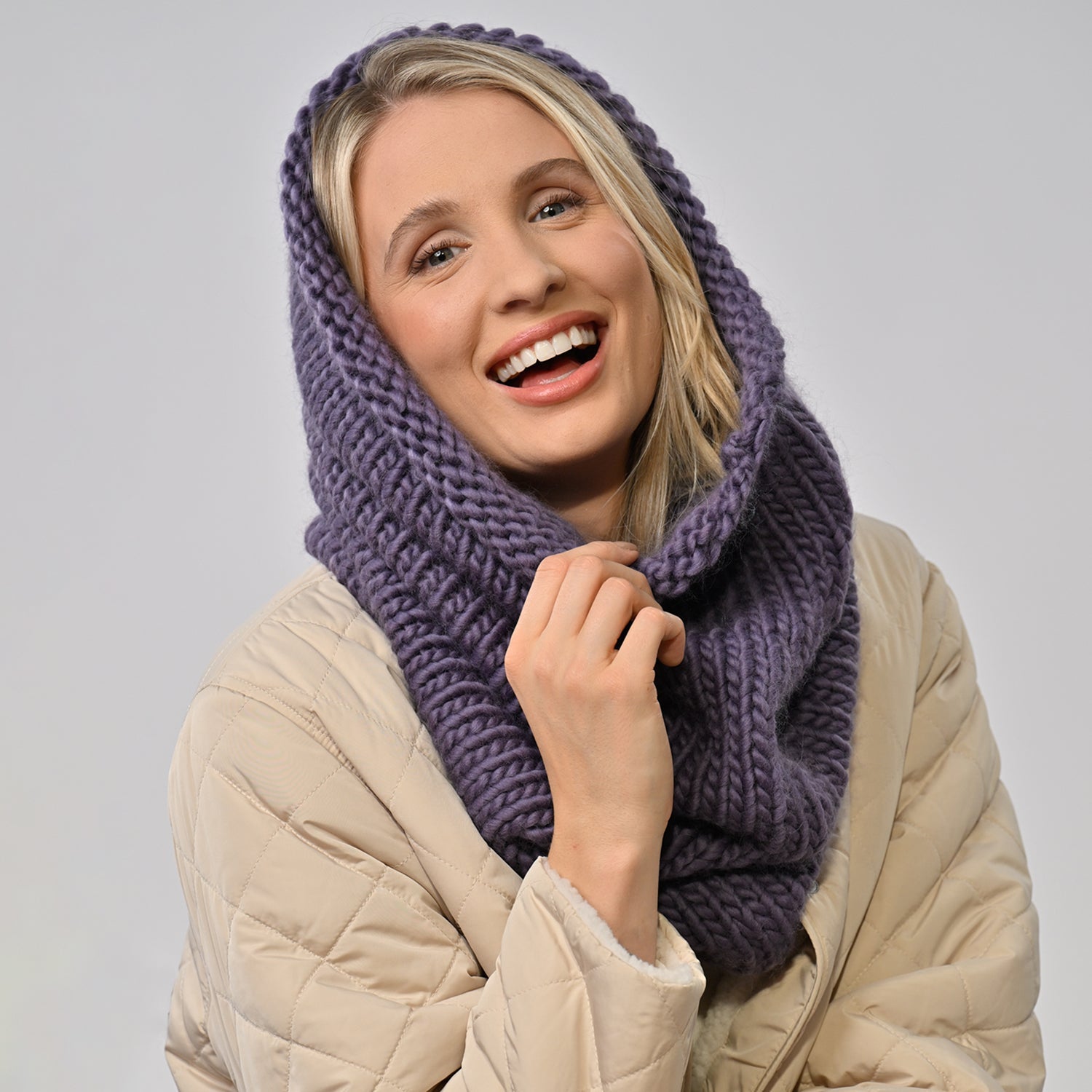 Beginner Knitting Kit for Heather Snood - Complete Accessories Set for Easy DIY Knitting Projects | Perfect for Cozy Winter Scarves & Handmade Gifts