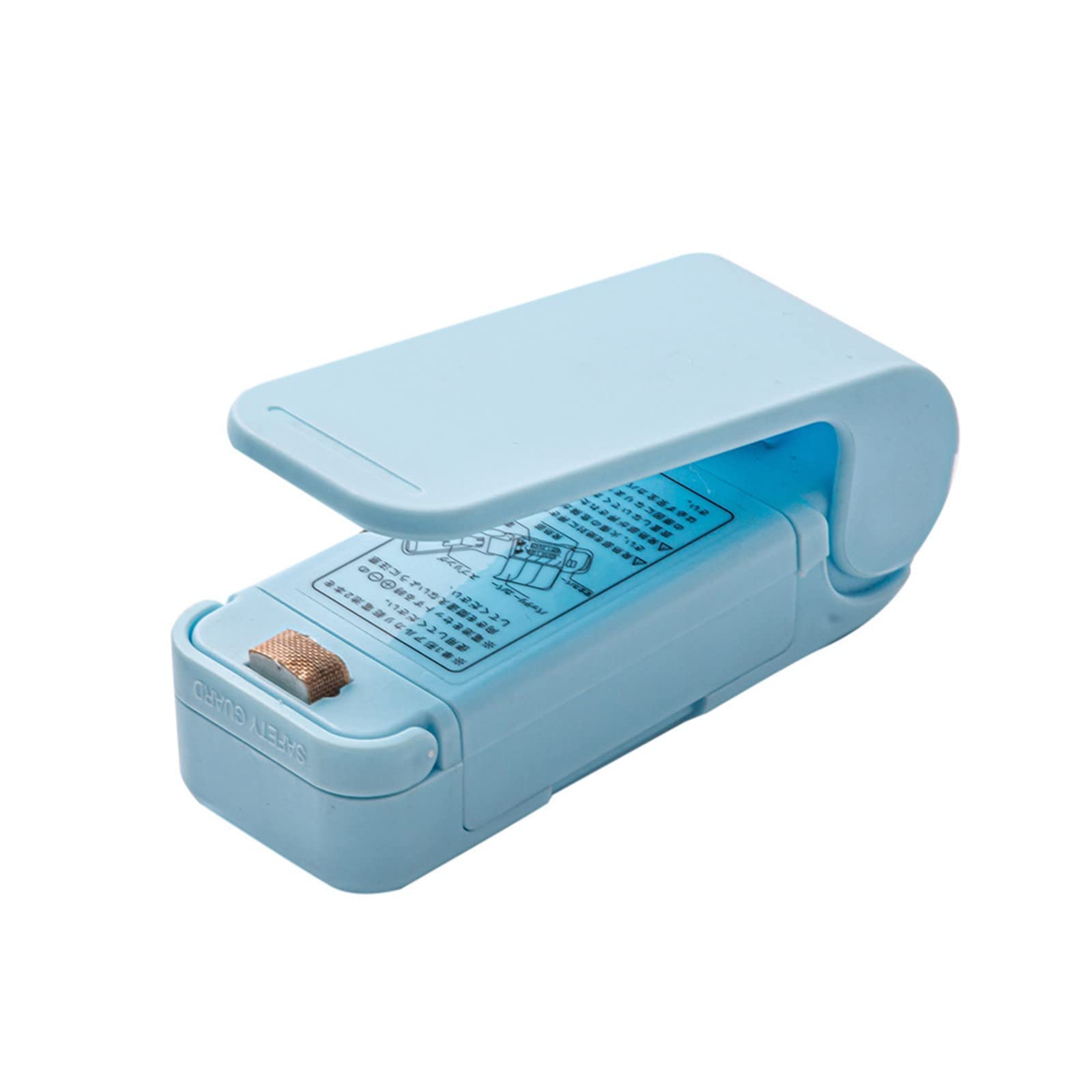 Portable Mini Bag Sealer - Handheld Heat Vacuum Sealer with Built-in Cutter & Lanyard | Food Storage, Travel Snacks, Camping Gear | Compact Resealing Machine for Freshness Protection