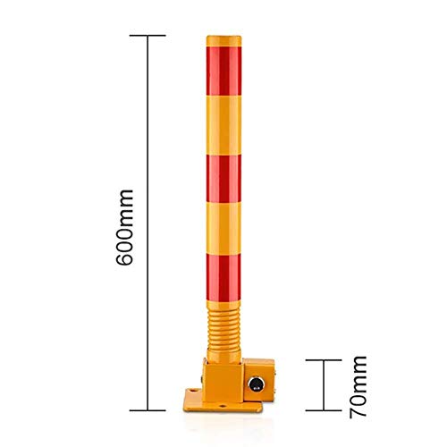 Foldable Parking Barriers with Lock - Heavy Duty Parking Bollards for Driveways, Garages & Parking Lots | Secure & Durable Parking Locks for Vehicle Protection