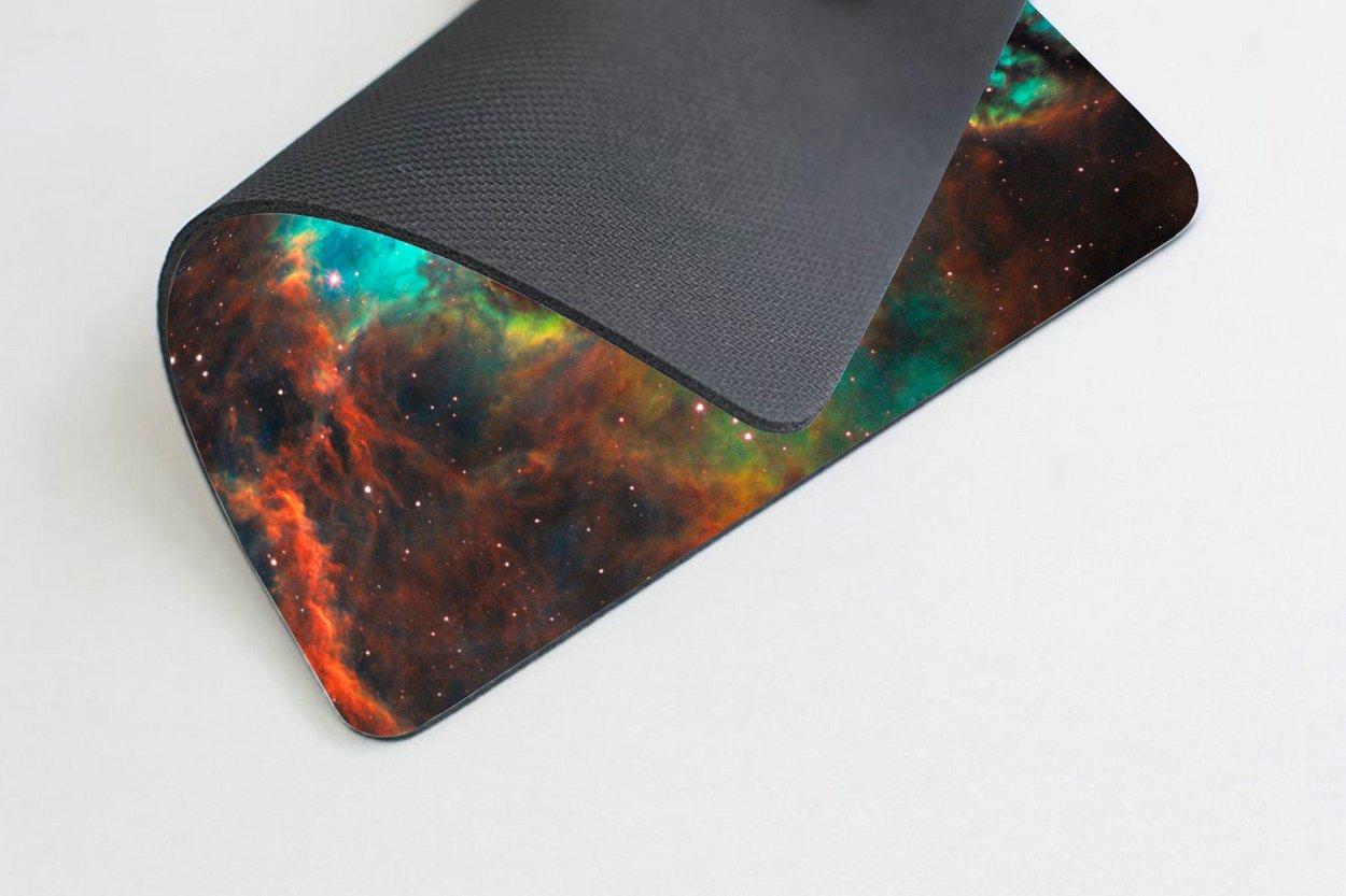 Custom Galaxy Gaming Mouse Pad - Non-Slip Rubber Base, Smooth Surface for PC & Laptop - Perfect for Office Work, Gaming & Graphic Design