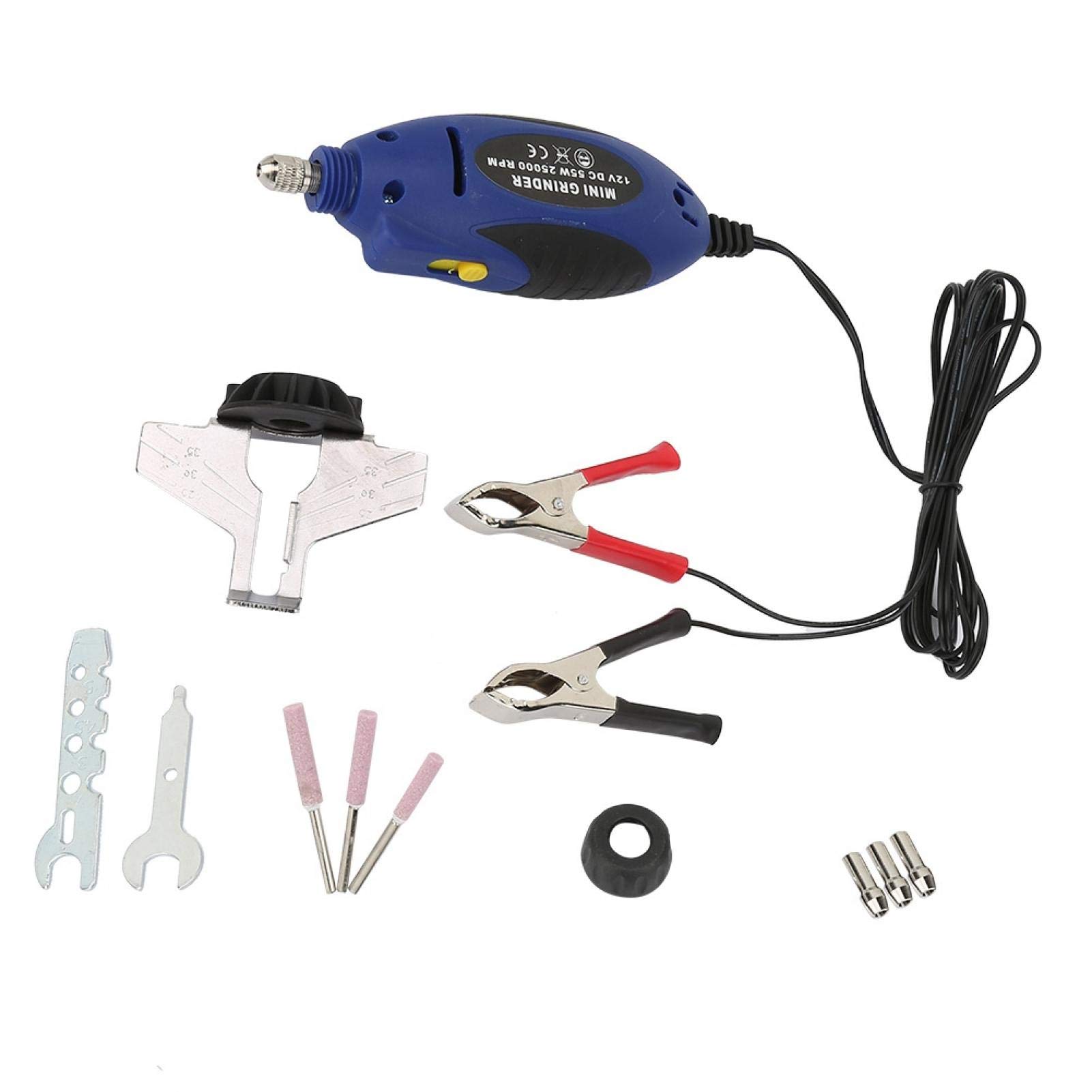 12V 85W Electric Handheld Chainsaw Grinder with 3.0MM Chuck - Compact & Lightweight (410g/14.5 oz) - Perfect for Wood Carving, DIY Projects & Garden Maintenance