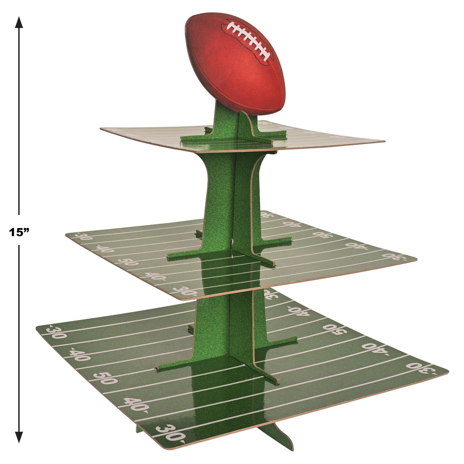 Beistle 12-Pack Football Party Cupcake Stand - Perfect for Game Day, Birthday Parties & Tailgating Events