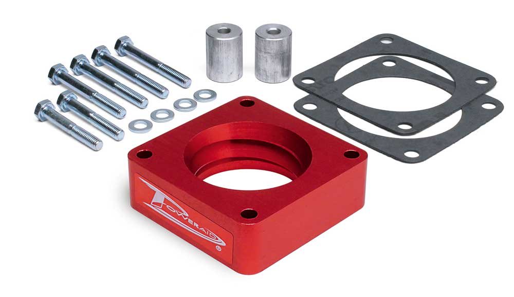 Airaid 310-511 PowerAid Throttle Body Spacer for Improved Airflow & Performance - Perfect for Chevy, Ford, Dodge Trucks & SUVs - Enhance Acceleration & Fuel Efficiency