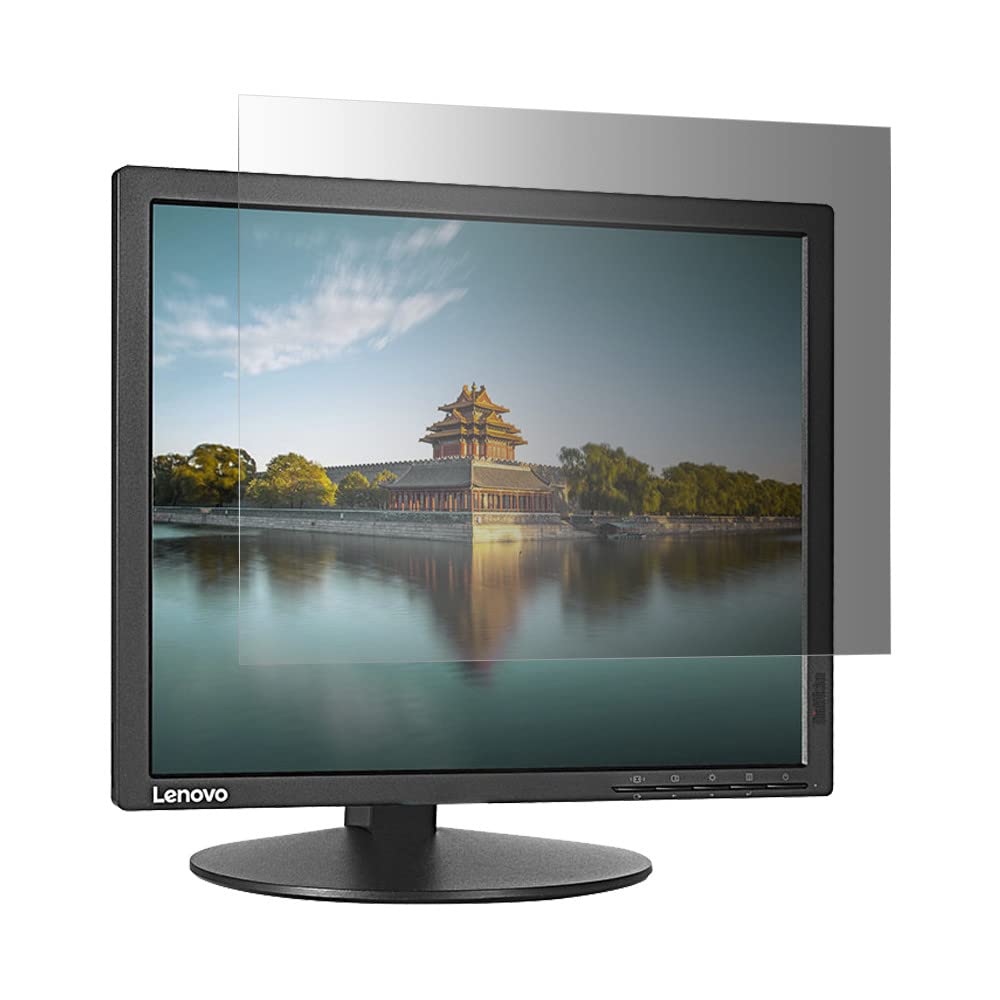 2-Way Privacy Anti-Spy Screen Protector for Lenovo ThinkVision T1714p Monitor - Blocks Side Views & Protects Sensitive Data (Office, Banking, Healthcare Use)