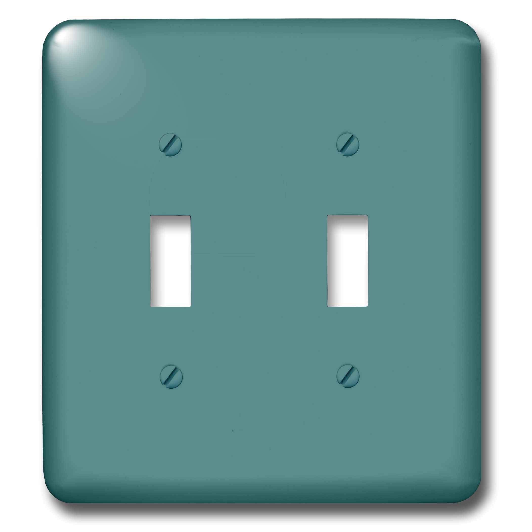 3D Rose Cool Teal Toggle Switch - Multi-Color Light Switch Cover for Home, Office & DIY Projects | Decorative Wall Plate for Bedroom, Kitchen & Living Room