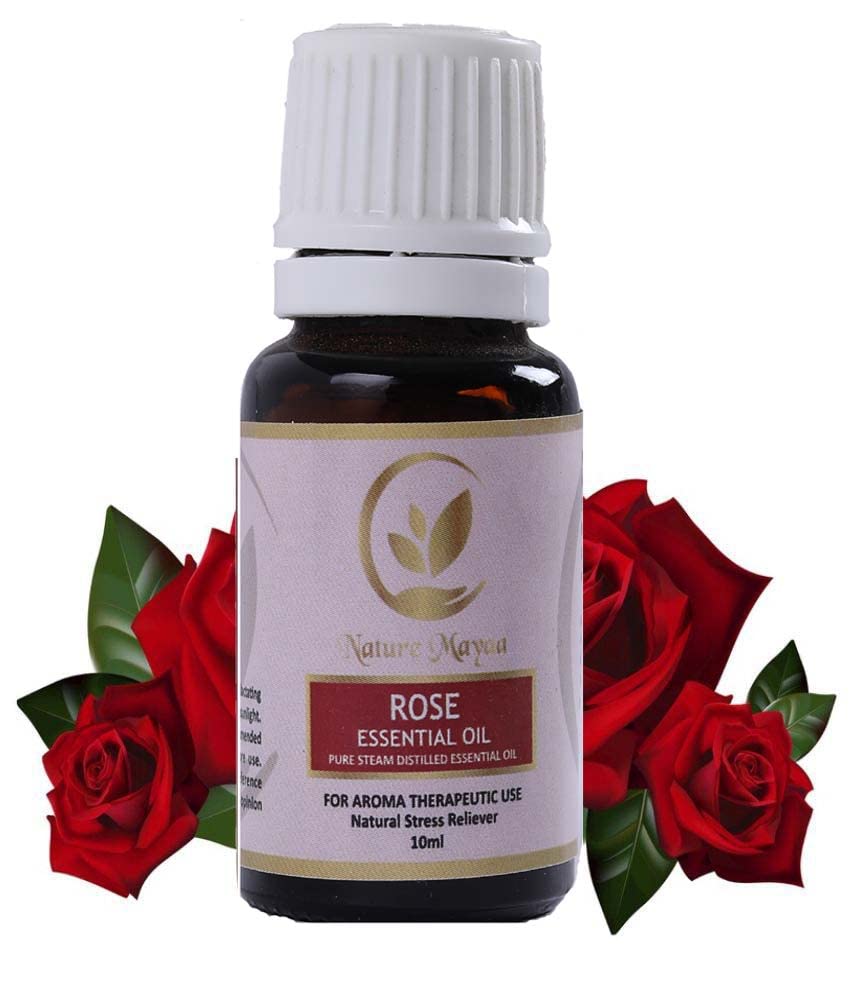 Pure Rose Essential Oil 10ml - Therapeutic Grade for Skin & Hair Care, Aromatherapy